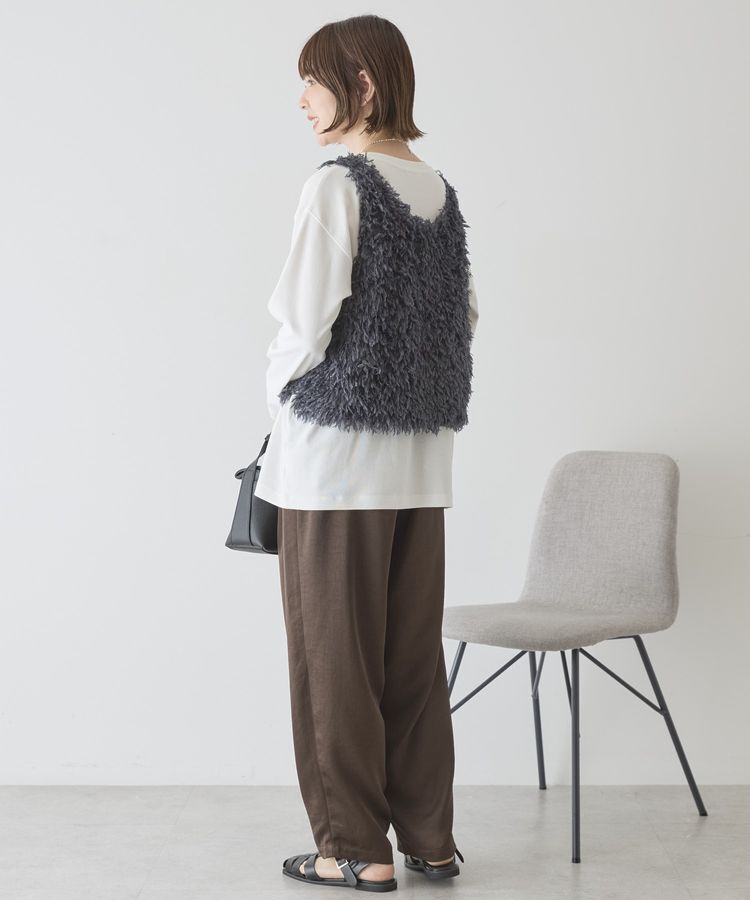 AMERICAN HOLIC「【選べる丈】フェザーVネックベスト」|ベスト・ジレ|