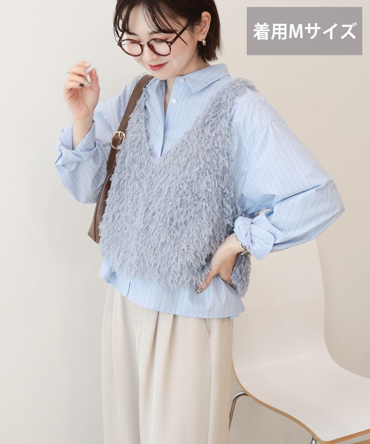 AMERICAN HOLIC「【選べる丈】フェザーVネックベスト」|ベスト・ジレ|