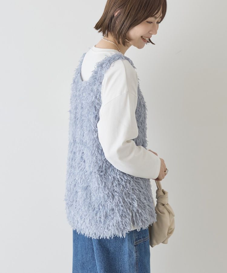 AMERICAN HOLIC「【選べる丈】フェザーVネックベスト」|ベスト・ジレ|