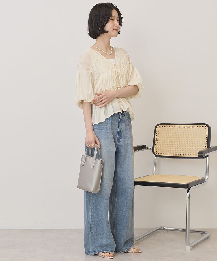 AMERICAN HOLIC「【接触冷感】フロントリボンブラウス」|シャツ・ブラウス|