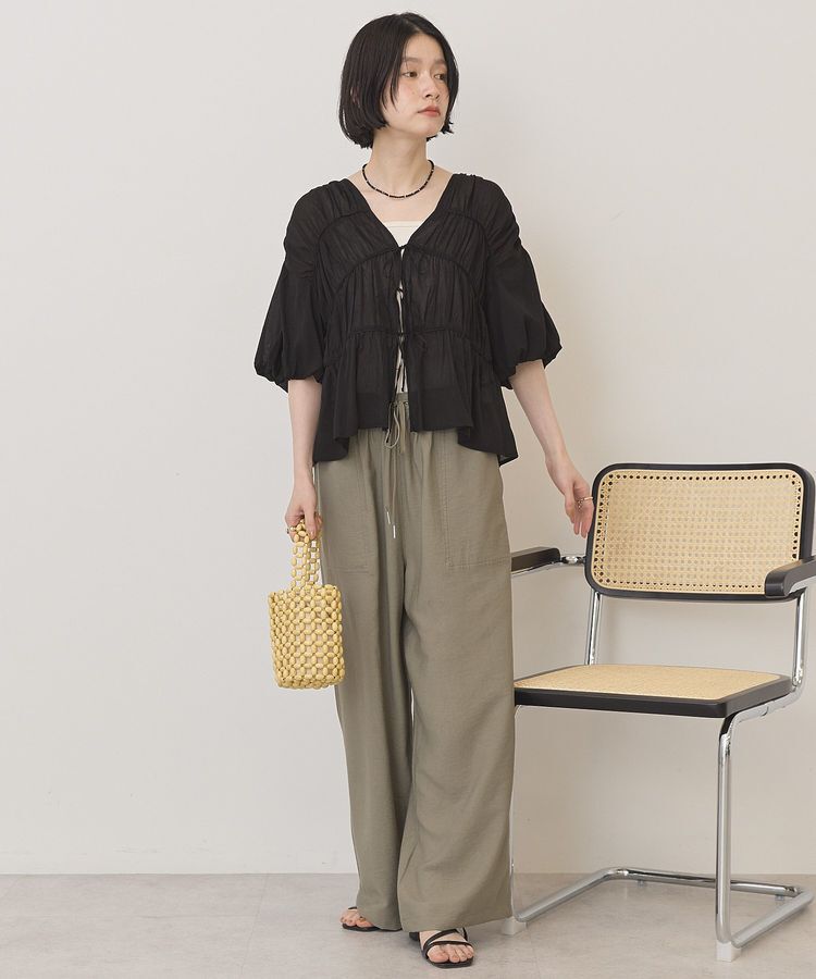 AMERICAN HOLIC「【接触冷感】フロントリボンブラウス」|シャツ・ブラウス|