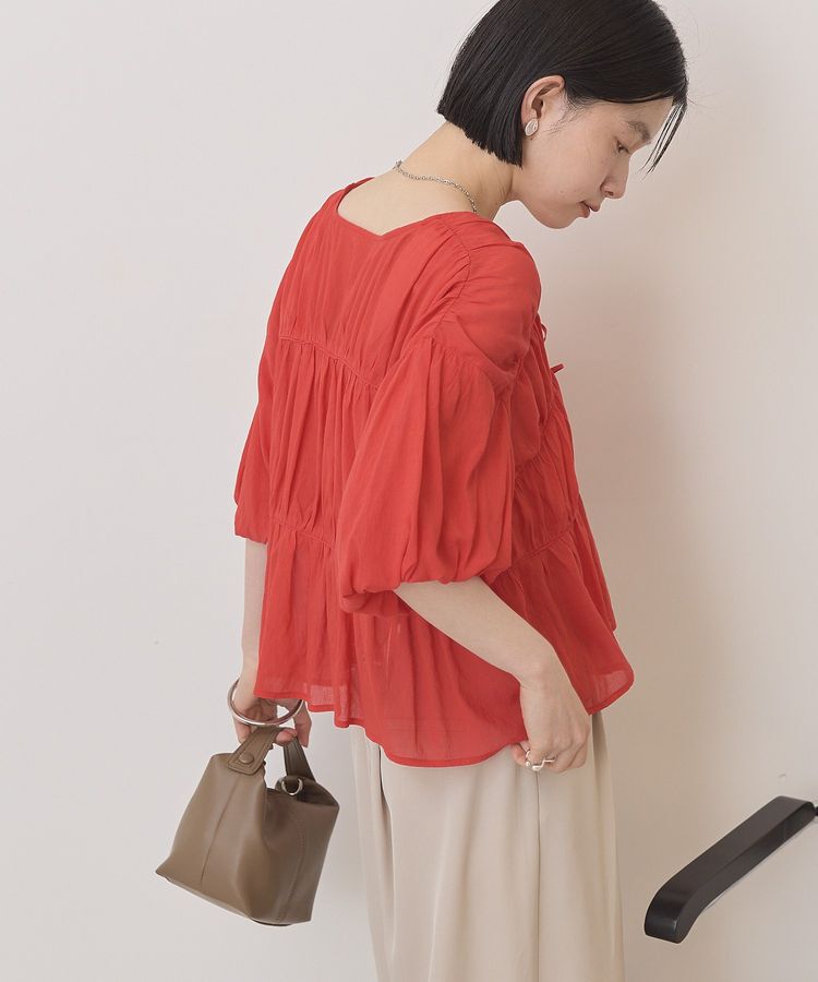 AMERICAN HOLIC「【接触冷感】フロントリボンブラウス」|シャツ・ブラウス|