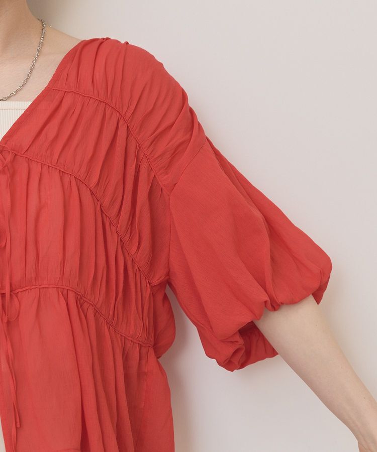 AMERICAN HOLIC「【接触冷感】フロントリボンブラウス」|シャツ・ブラウス|