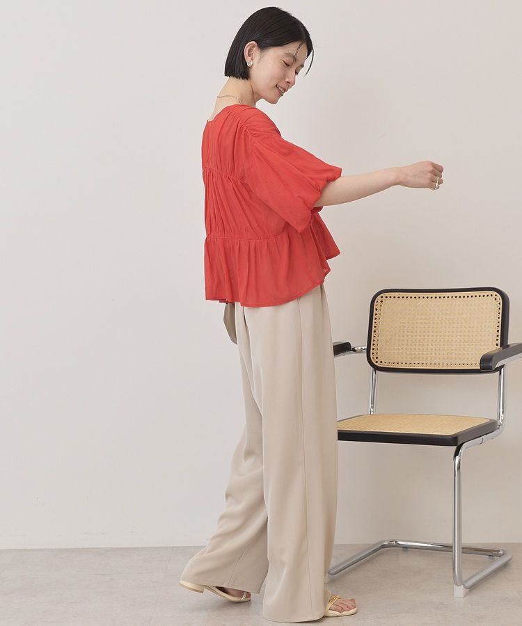 AMERICAN HOLIC「【接触冷感】フロントリボンブラウス」|シャツ・ブラウス|