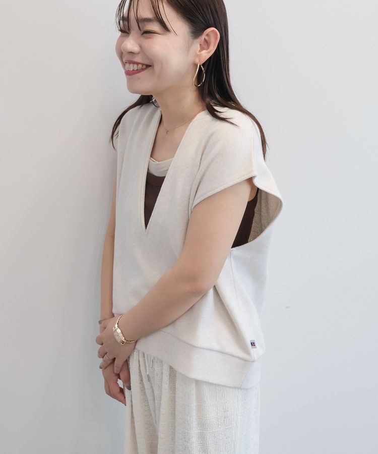 AMERICAN HOLIC「【RUSSELL】裏毛Vネックベスト」|ベスト・ジレ|