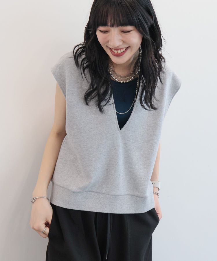 AMERICAN HOLIC「【RUSSELL】裏毛Vネックベスト」|ベスト・ジレ|