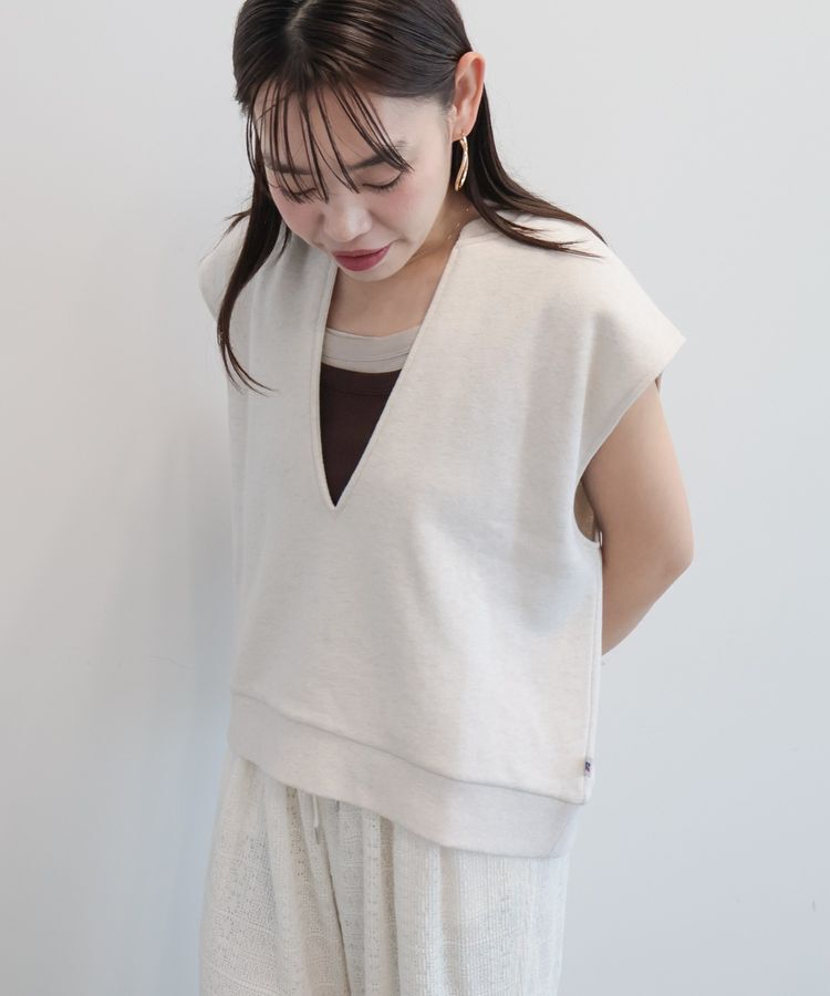 AMERICAN HOLIC「【RUSSELL】裏毛Vネックベスト」|ベスト・ジレ|