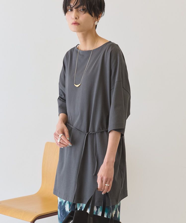 AMERICAN HOLIC「【接触冷感・2WAY】バックタックチュニック」|Tシャツ・カットソー|