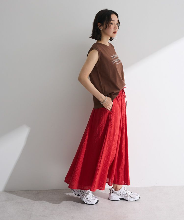 Green Parks「ノースリーブフェミニンロゴプルオーバー」|Tシャツ・カットソー|