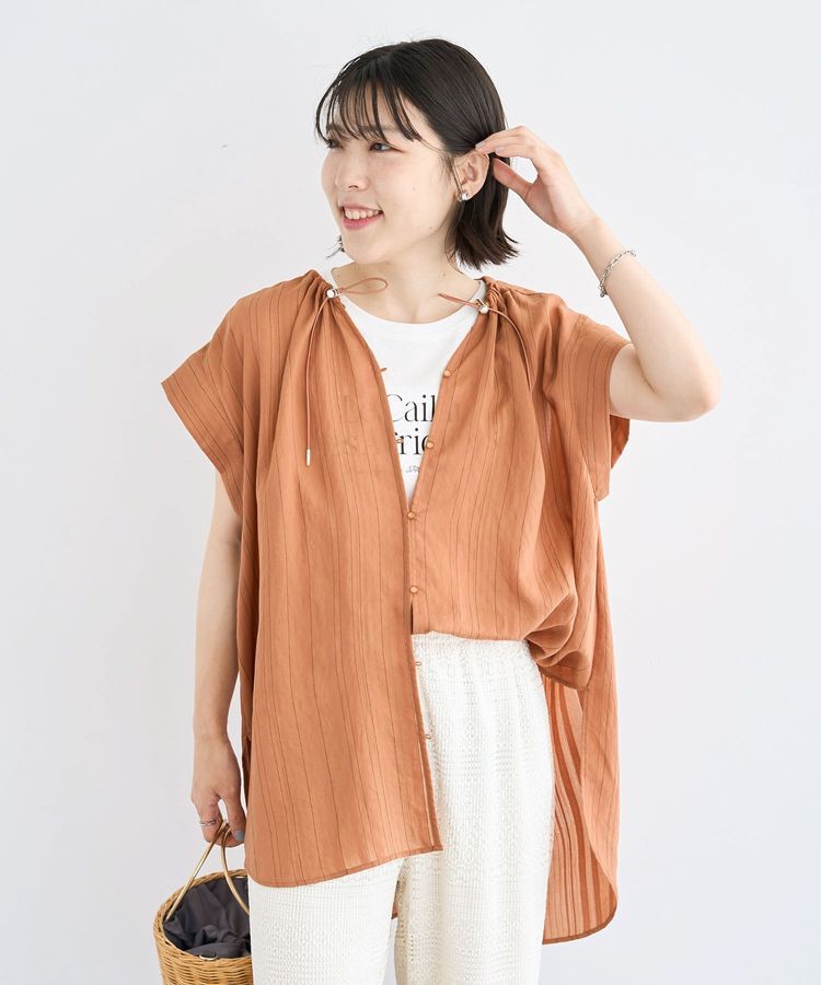 Green Parks「ノースリーブフェミニンロゴプルオーバー」|Tシャツ・カットソー|