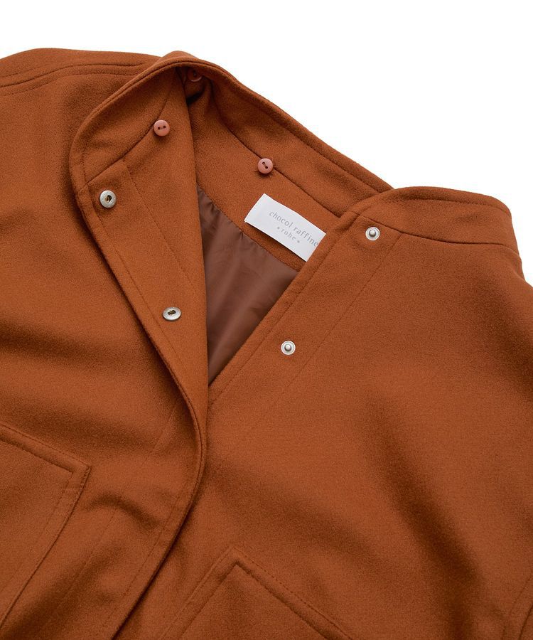 Green Parks「ニットフード付きウーリーブルゾン」|ブルゾン・スタジャン|