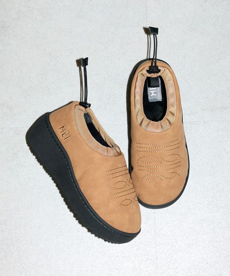 Green Parks「■別注MEI エンブロイダリーモックシューズ」|スニーカー|Beige