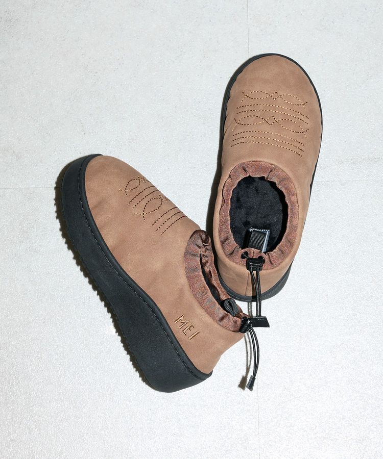 Green Parks「■別注MEI エンブロイダリーモックシューズ」|スニーカー|Brown