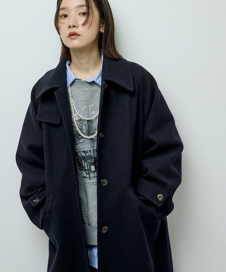 Green Parks「2WAYステンカラーロングコート」|ステンカラーコート|