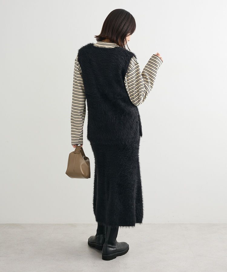 Green Parks「・Petit Fleur シャギーニットベスト」|ベスト・ジレ|