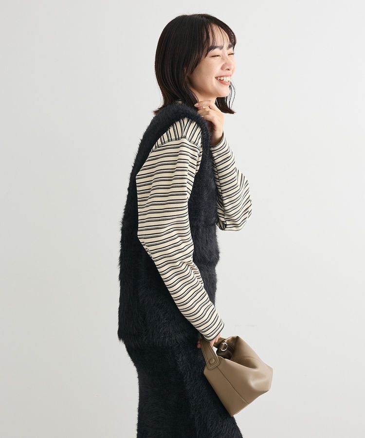 Green Parks「・Petit Fleur シャギーニットベスト」|ベスト・ジレ|