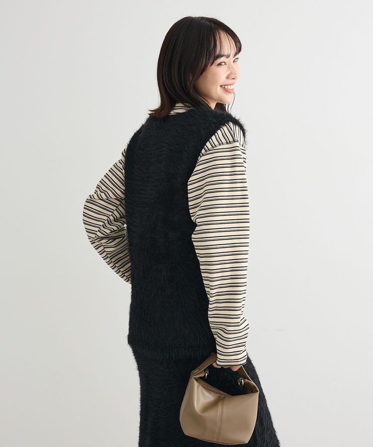 Green Parks「・Petit Fleur シャギーニットベスト」|ベスト・ジレ|