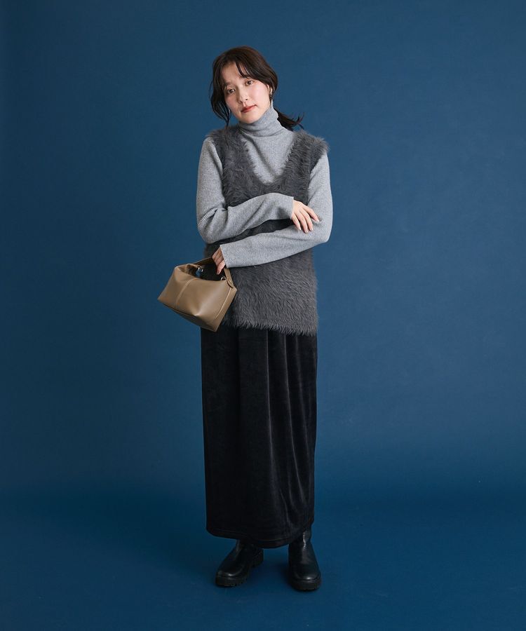 Green Parks「・Petit Fleur シャギーニットベスト」|ベスト・ジレ|