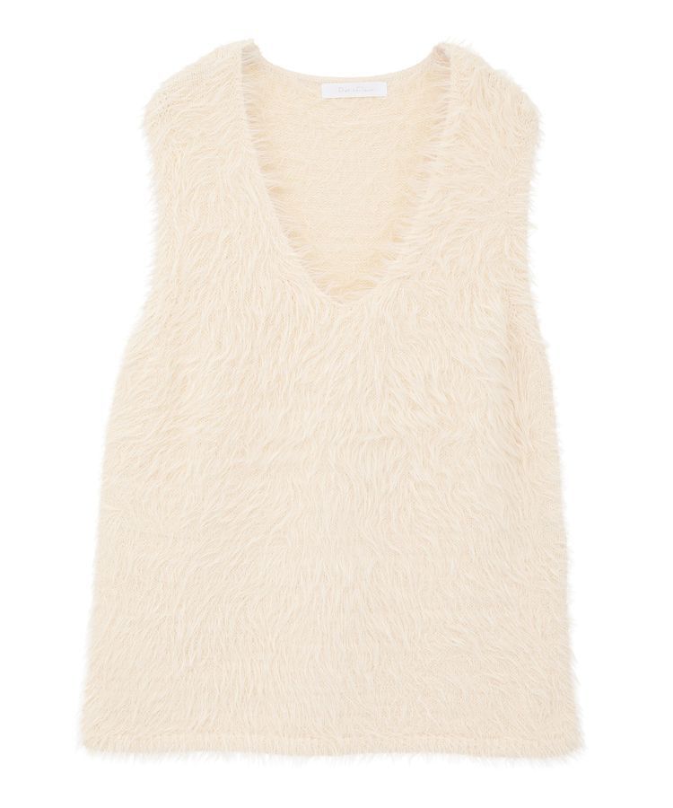 Green Parks「・Petit Fleur シャギーニットベスト」|ベスト・ジレ|