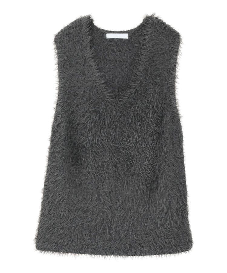 Green Parks「・Petit Fleur シャギーニットベスト」|ベスト・ジレ|