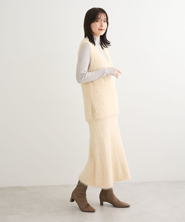 Green Parks「・Petit Fleur シャギーニットベスト」|ベスト・ジレ|