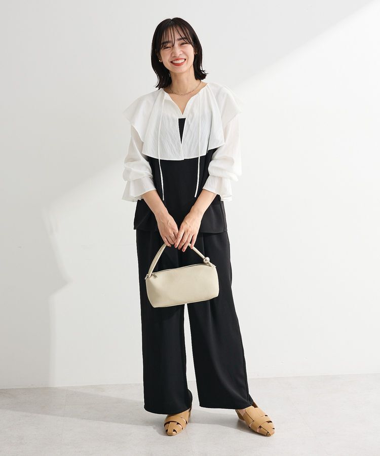 Green Parks「レイヤー風 サロペット」|オールインワン|Black