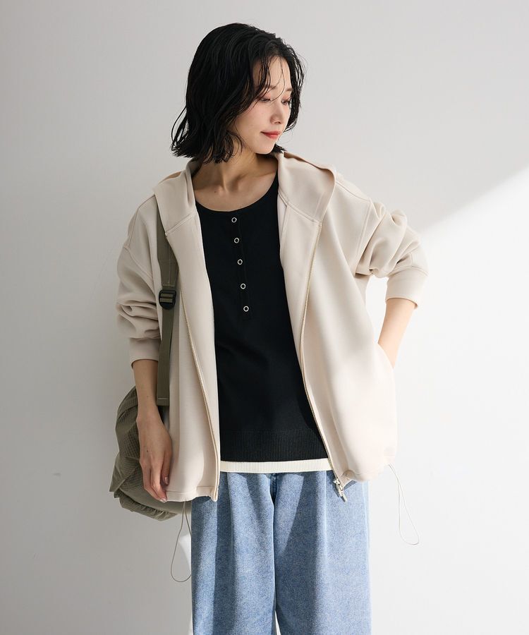 Green Parks「ヘンリーネックレイヤードニットプルオーバー」|ニット・セーター|