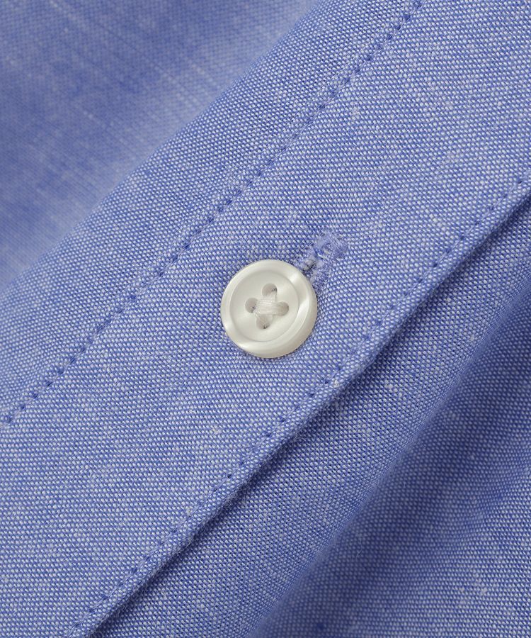 Green Parks「綿麻混Vネックオーバーサイズシャツ」|シャツ・ブラウス|