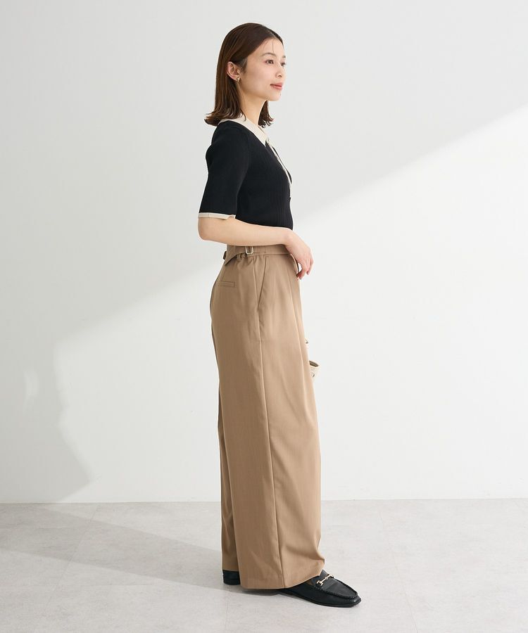 Green Parks「配色ニットポロ」|ニット・セーター|