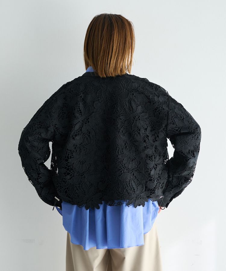 YECCA VECCA「レースブルゾン」|ブルゾン・スタジャン|