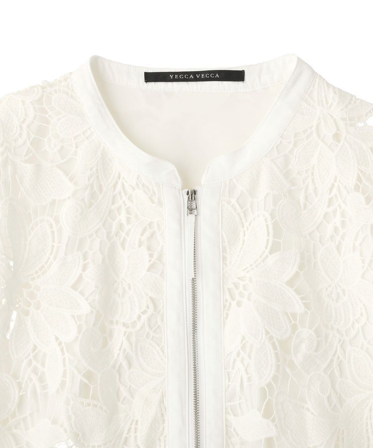 YECCA VECCA「レースブルゾン」|ブルゾン・スタジャン|