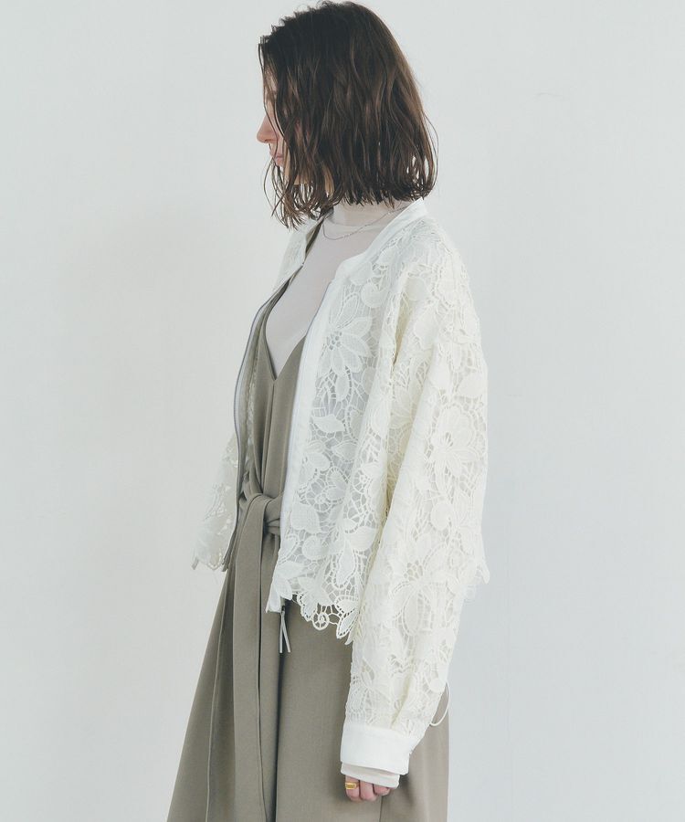 YECCA VECCA「レースブルゾン」|ブルゾン・スタジャン|