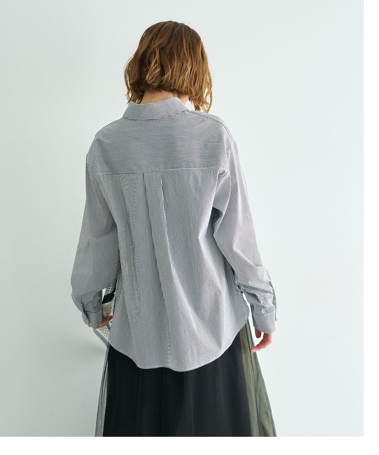 Editt by YECCA VECCA「スカーフデザインアシメシャツ」|シャツ・ブラウス|