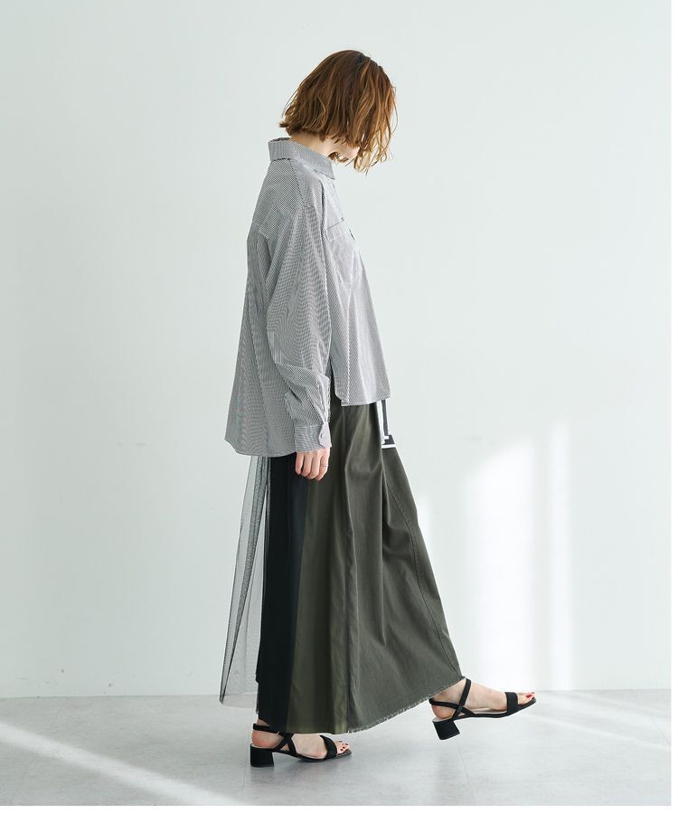 Editt by YECCA VECCA「スカーフデザインアシメシャツ」|シャツ・ブラウス|