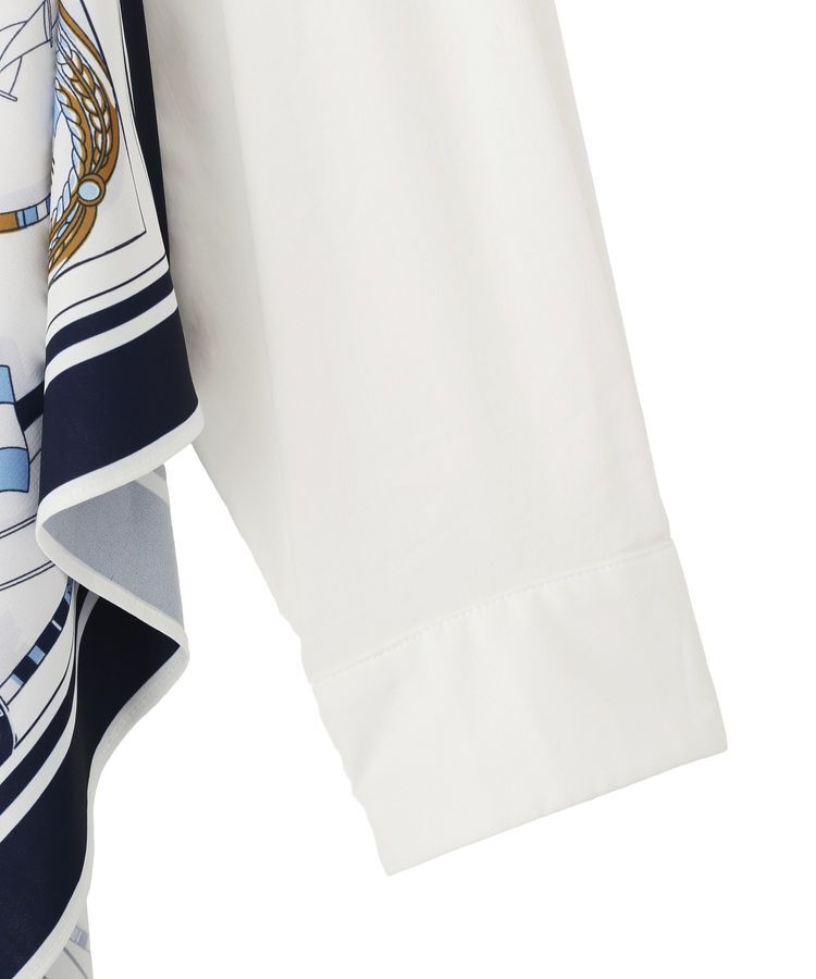 Editt by YECCA VECCA「スカーフデザインアシメシャツ」|シャツ・ブラウス|