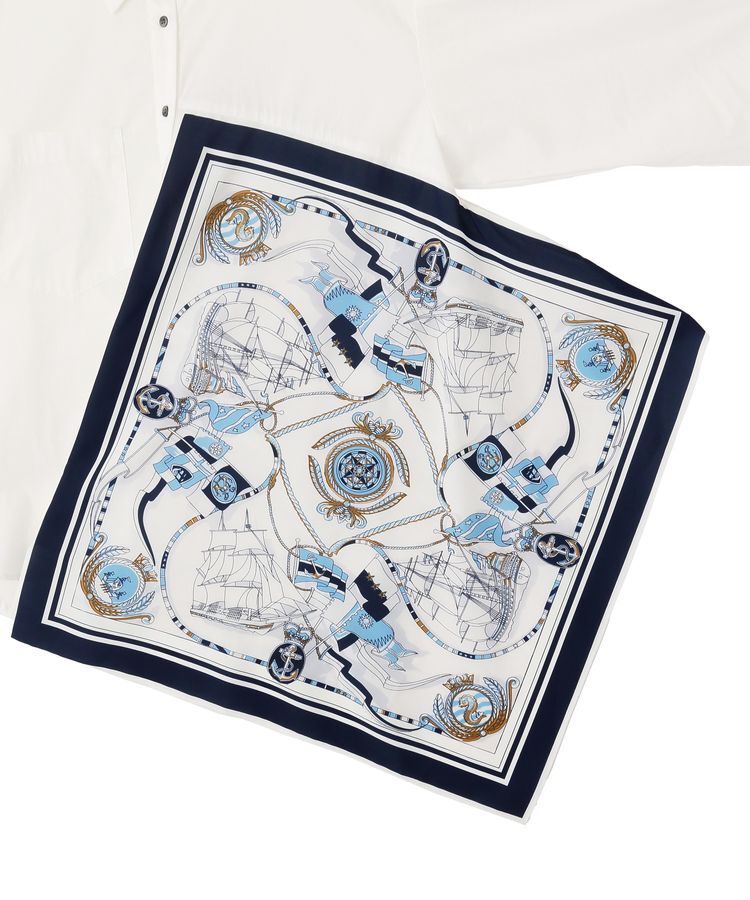 Editt by YECCA VECCA「スカーフデザインアシメシャツ」|シャツ・ブラウス|