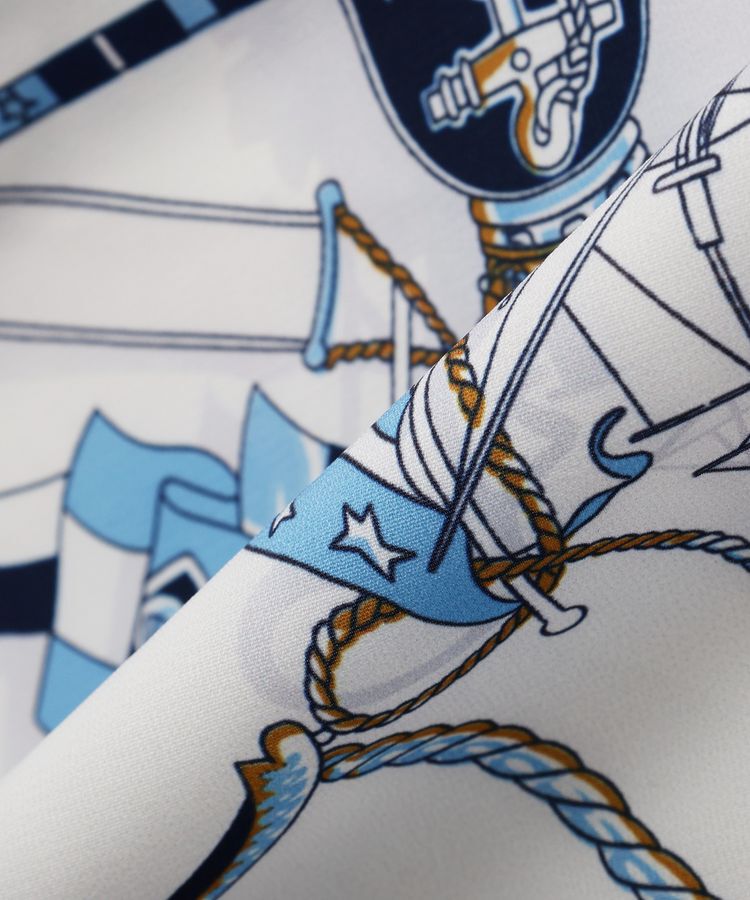 Editt by YECCA VECCA「スカーフデザインアシメシャツ」|シャツ・ブラウス|