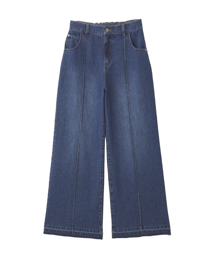 YECCA VECCA「綿麻バギーデニムパンツ」|デニム|