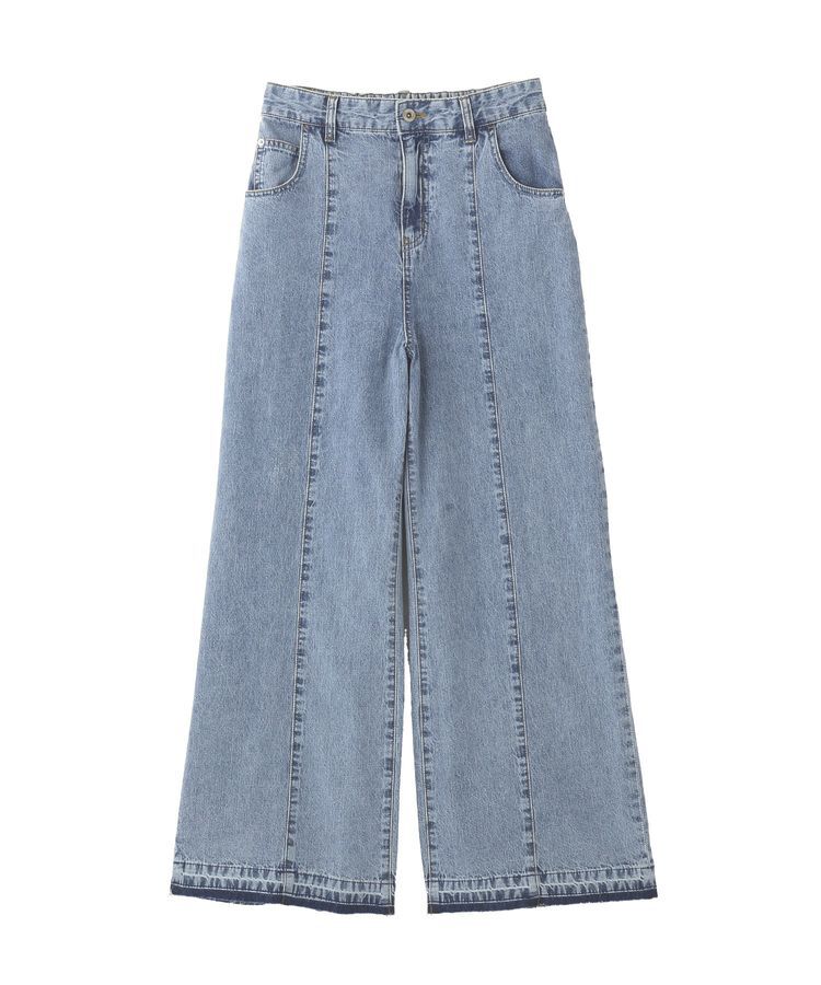YECCA VECCA「綿麻バギーデニムパンツ」|デニム|