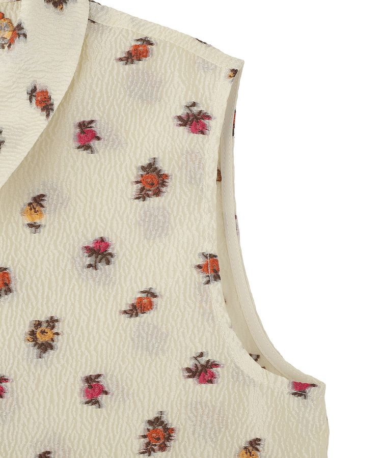 YECCA VECCA「シアージャガードペプラムブラウス」|シャツ・ブラウス|