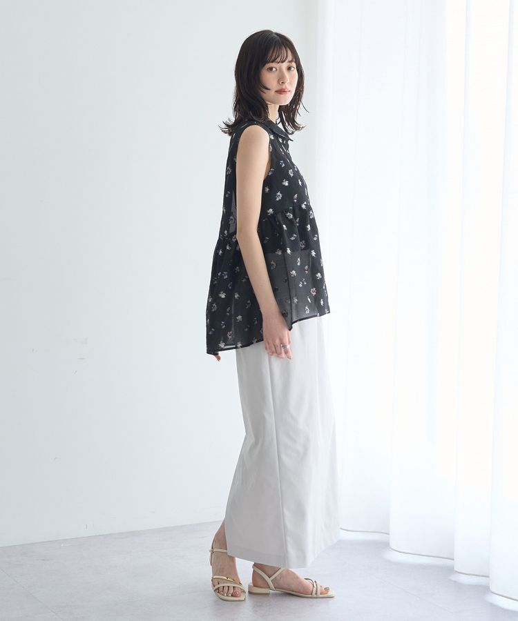 YECCA VECCA「シアージャガードペプラムブラウス」|シャツ・ブラウス|