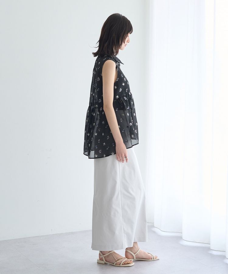 YECCA VECCA「シアージャガードペプラムブラウス」|シャツ・ブラウス|