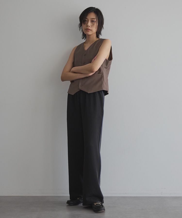 GARAGE OF GOOD CLOTHING「フロントボタンコンパクトベスト」|ベスト・ジレ|