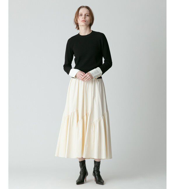 allureville「◇バイヤス切替ギャザースカート」|スカート|