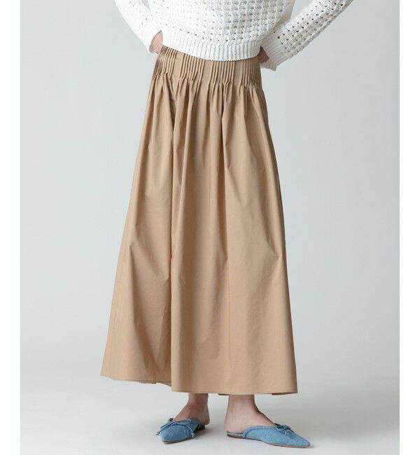 allureville「タフタピンタックギャザースカート」|スカート|