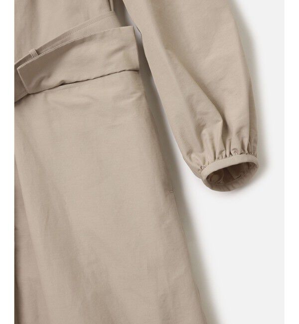 allureville「綿ナイロンクロスギャザーネックコート」|ダッフルコート|