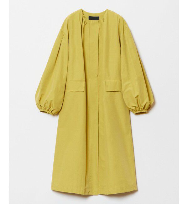 allureville「綿ナイロンクロスギャザーネックコート」|ダッフルコート|