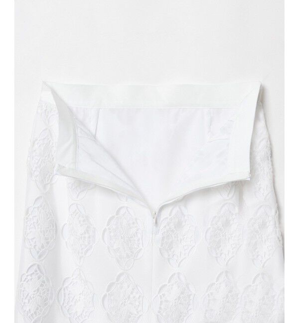 LOULOU WILLOUGHBY「【LOULOU WILLOUGHBY】タフタシシュウタイトスカート」|タイト|