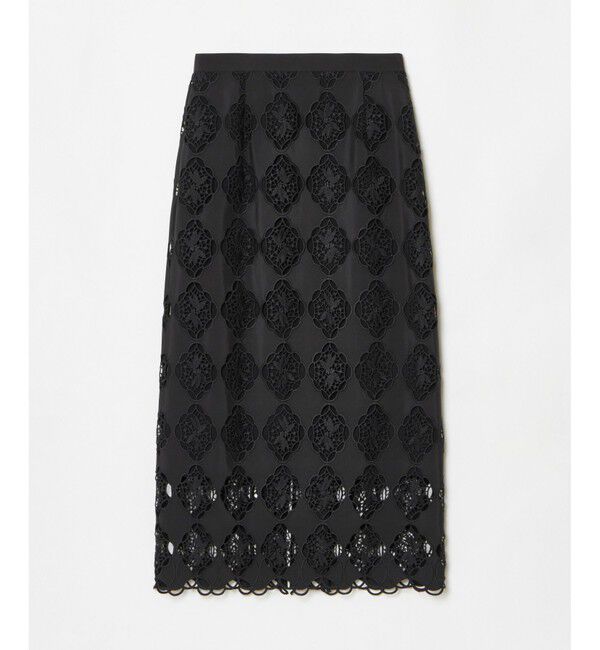 LOULOU WILLOUGHBY「【LOULOU WILLOUGHBY】タフタシシュウタイトスカート」|タイト|