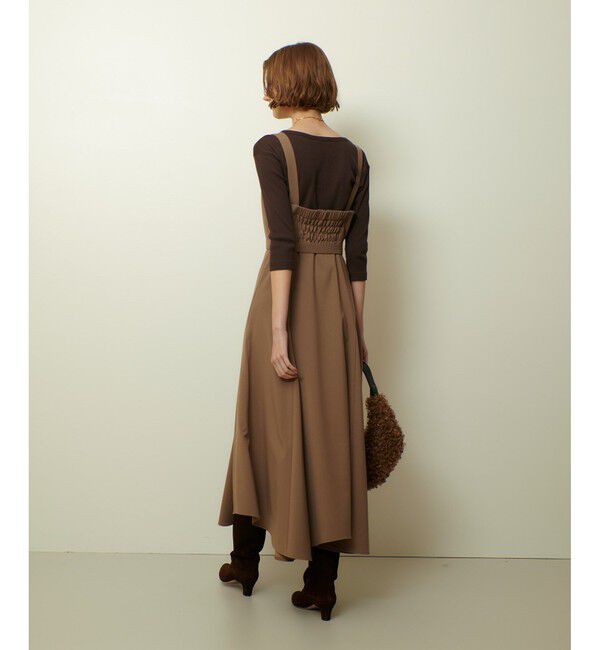 allureville「イレギュラーヘムジャンパースカート」|ワンピース|